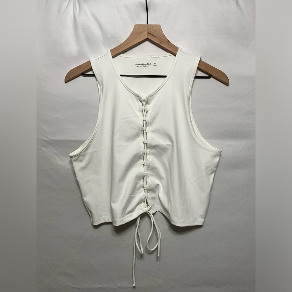 White Abercrombie Tank
